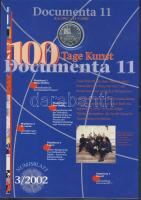 Németország 2002. 10€ Ag "Documenta - Kassel" nagyalakú emlékíven 2 db bélyegblo...