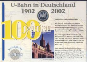 Németország 2002. 10€ Ag "Documenta - Kassel" nagyalakú emlékíven 2 db bélyegblo...