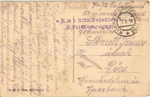 1915 Seine Majestät Kaiser Franz Joseph I / Franz Joseph I of Austria + "K.u.K. 2/52. Bataillon...