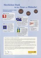 Németország 2004. 1c + 2c + 5c német postai ajndéklapon 55c bélyeggel T:1