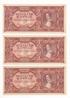 1946. 100.000BP (3x) T:XF Adamo P36