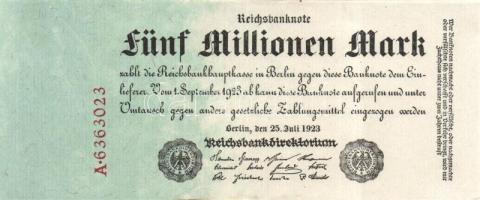 Német Birodalom/Weimari Köztársaság 1923. 5000.000M T:I