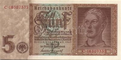 Német 3. Birodalom/Deutsche Reichsbank 1942. 5RM T:I