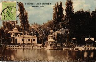 Bucharest, Bukarest, Bucuresti, Bucuresci; Lacul Cismegiu, Monte-Carlo, Bufet / lake, buffet (EK)