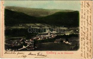 1904 Kindberg (Steiermark), von der Hohenwarte / general view (worn corners)