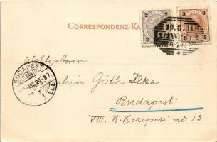 1901 Mürzzuschlag (Steiermark), general view, railway bridge, railway station (EK)