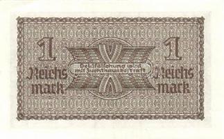 Német 3. Birodalom/Kiadás a megszállt területek részére/Reichskredit kussenscheine DN (1939) 1RM T:I