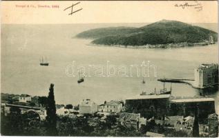 1898 (Vorläufer) Dubrovnik, Ragusa; (vágott / cut)