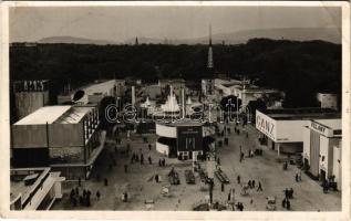 1939 Budapest XIV. Budapesti Nemzetközi Vásár, Ganz, M. kir. dohányjövedék, Villany + "A Nemzetközi Vásár köszönti a hazatérteket Budapest 1939. V. 4." So. Stpl. (EB)