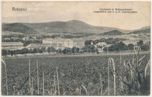1913 Budapest II. Lipótmező, Cs. és Kir. gyalogsági hadapród iskola (ázott / wet damage)