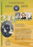 Németország 2004. 10€ Ag "Eduard Mörike" + 10€ Ag "ISS Nemzetközi...