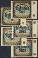 Német 3. Birodalom/Weimari Köztársaság 1922. 5000M (5x) Vj.:Gitter mit 8 benne klf vízjelállások T:I...