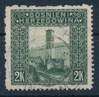 Bosznia-Hercegovina 1906 2K vegyes fogazással, 6 : 12 : 12 : 6 (foghibák / perf. faults)