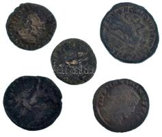 Római Birodalom 5db-os bronz érmetétel, közte Maximinus, Diocletianus T:VF,F
Roman Empire 5pcs bron...