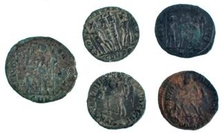 Római Birodalom 5db-os bronz érmetétel T:XF,VF
Roman Empire 5pcs bronze coin lot C:XF,VF