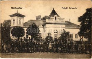 1925 Mátészalka, Polgári fiúiskola. Markovits Béla kiadása (EB)
