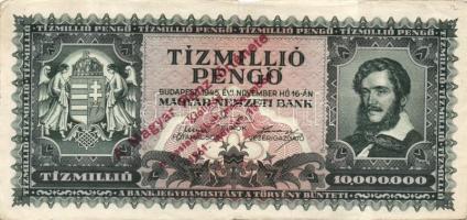 1945-1946. 17klf propaganda/kiállítási szöveggel felülnyomott inflációs bankjegy T:II,II/III,III