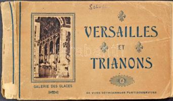 Versailles és Trianon 50 db-os régi képeslap füzet (sérült borító)