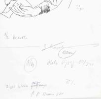 Eigel István (1922-2000): Mária a kisdeddel. Tus, papír, jelzett. Lap alján Heti Újság felirattal. 4...