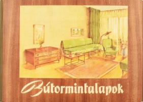 Pomogáts Béla - Szeiffert János: Bútormintalapok. Bp., 1958, KSZK, 1 p.+79 t. Teljes! Kiadói haránt-alakú félvászon mappában, kissé kopott borítóval.