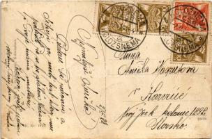 Kolozsnéma, Klízska Nemá; Római katolikus templom és iskola, "SZOB" oldalkerekes vontató g...