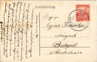 1917 Negyed, Neded; Jegyzői lak és községháza. Ungár Mór fényképész / notary and town hall. Art Nouv...