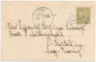 1904 Aranyosmarót, Zlaté Moravce; Első cigány zenekar / first gypsy music band (ázott / wet damage)