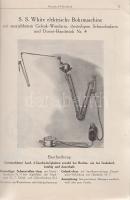 S. S. White Dental Katalog zahnärtzlicher Bedarfsgegenstände 1927.
Philadelphia, USA, 1927. The S. ...