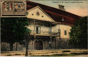 1913 Krásno nad Becvou (Valasské Mezirící), Zámek hrabete Kinského / castle (fl)