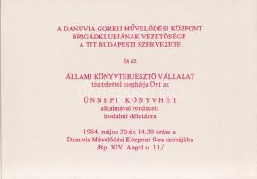 Fehér Ferenc:
Szeptemberi útravaló. Második, bővített kiadás.
Újvidék, 1983. Forum Könyvkiadó (ny....