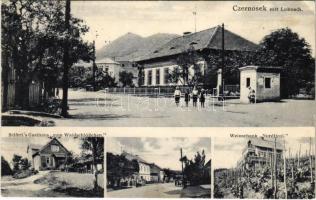 1938 Velké Zernoseky, Czernosek mit Lobosch; Seifert&#039;s Gasthaus &quot;zum Waldschlösschen&quot;, Weinschank &quot;Nordtirol&quot; / streets, hotel and restaurant, wine hall, vinery (EK)