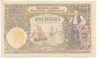Szerbia 1929. 100D korabeli hamisítványa T:AU Serbia 1929. 100 Dinara contemporary fake C:AU