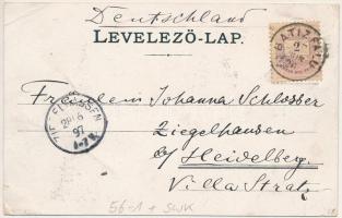 1897 (Vorläufer!) Tátra, Magas-Tátra, Vysoké Tatry; Poprádi tó, Majláth-menház, Tengerszem-csúcs / P...