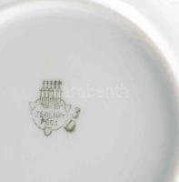 Zsolnay 4 darab hagymamintás tálka. Jelzett, egyik sérült, d: 10,5 cm