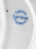 Carl Knoll 4 darab csontos tál. Jelzett, kis kopással, 17x8 cm