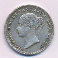 Nagy-Britannia DN (1839) 5P "Viktória" ezüstözött Cu hamisítvány T:XF,VF Great Britain ND (1839) 5 Pound "Victoria" silver plated Cu fake C:XF,VF
