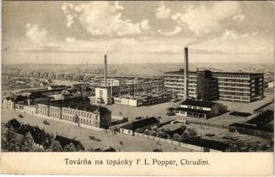 Chrudim, Továrna na topánky F.L. Popper. Rozsírovacia stavba 1925 / shoe factory (fl)