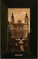 Nagyvárad, Oradea; Székesegyház. Szecessziós keret, Láng József kiadása / cathedral. Art Nouveau frame (fl)