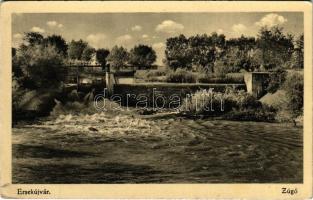 1941 Érsekújvár, Nové Zámky; Zúgó. Peczár Károly kiadása / dam (EK)