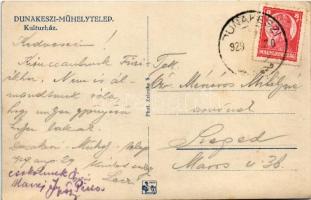 1929 Dunakeszi-Műhelytelep, Kultúrház. Phot. Zelenka S. (EK)