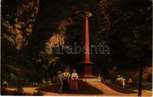 1908 Körmöcbánya, Kremnitz, Kremnica; Zólyomvölgy, Honvéd emlékmű. Ritter Lipót J. kiadása / Hungarian military monument, heroes statue (EK)