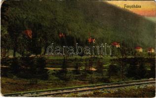 1908 Fenyőháza, Lubochna; látkép, nyaralók / general view, villas (kopott sarkak / worn corners)