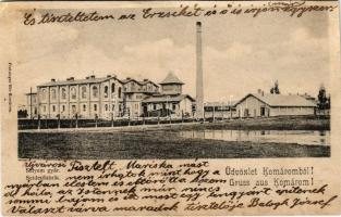 1903 Komárom, Komárno; Selyemgyár. Freisinger Mór kiadása / Seidenfabrik / silk spinning mill, silk factory (r)