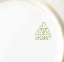 19 darab antik fehér porcelán tányér, mély- és nagytányérok, zömmel cseh, közte Zsolnay, kopással, k...