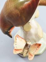 Herend 2 darab madár, jelzett, egyik csőrén kis kopással, m: 9-12 cm