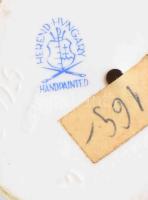 Herend 2 darab madár, jelzett, egyik csőrén kis kopással, m: 9-12 cm