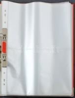 A4-es gyűrűs képeslap album kb. 400 férőhellyel / A4 size postcard album for cca. 400 postcards