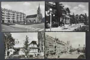 Kb. 200 db MODERN fekete-fehér magyar város képeslap / Cca. 200 modern black and white Hungarian town-view postcards