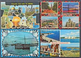Kb. 200 db MODERN külföldi város képeslap / Cca. 200 modern European town-view postcards