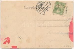 1907 Belényes, Beius; Erzsébet Piac tér, Görögkatolikus polgári leány iskola, főgimnázium és interná...